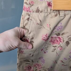 📼Beautiful Vtg Cottagecore Y2K Eddie Bauer Floral Maxi Skirt With Front Slit 12